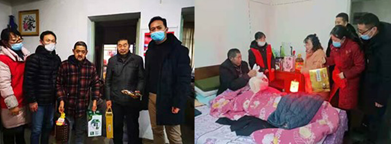 关爱老人送温暖 巧做花灯庆元宵